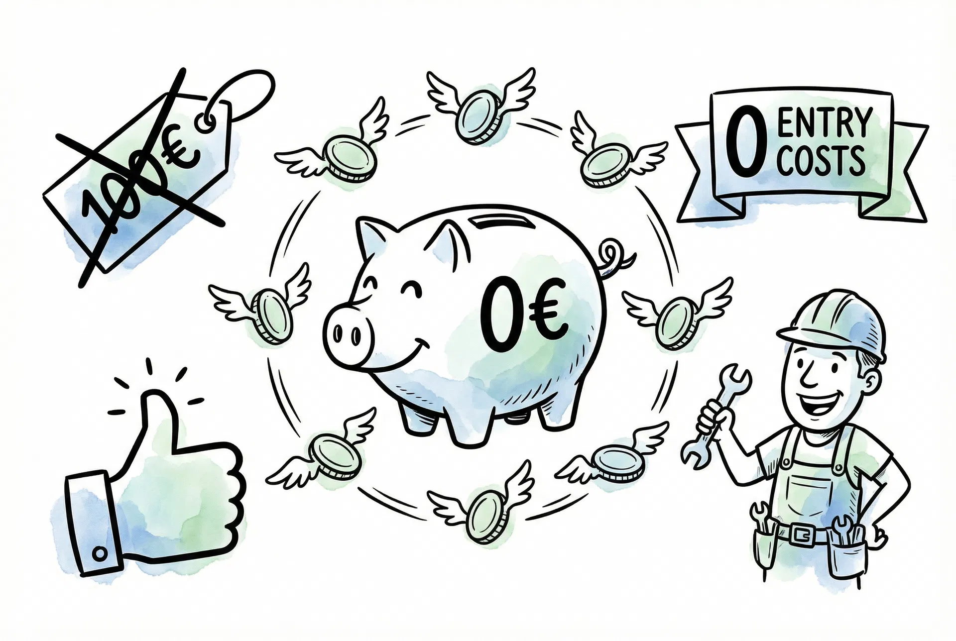 Zero costi di ingresso