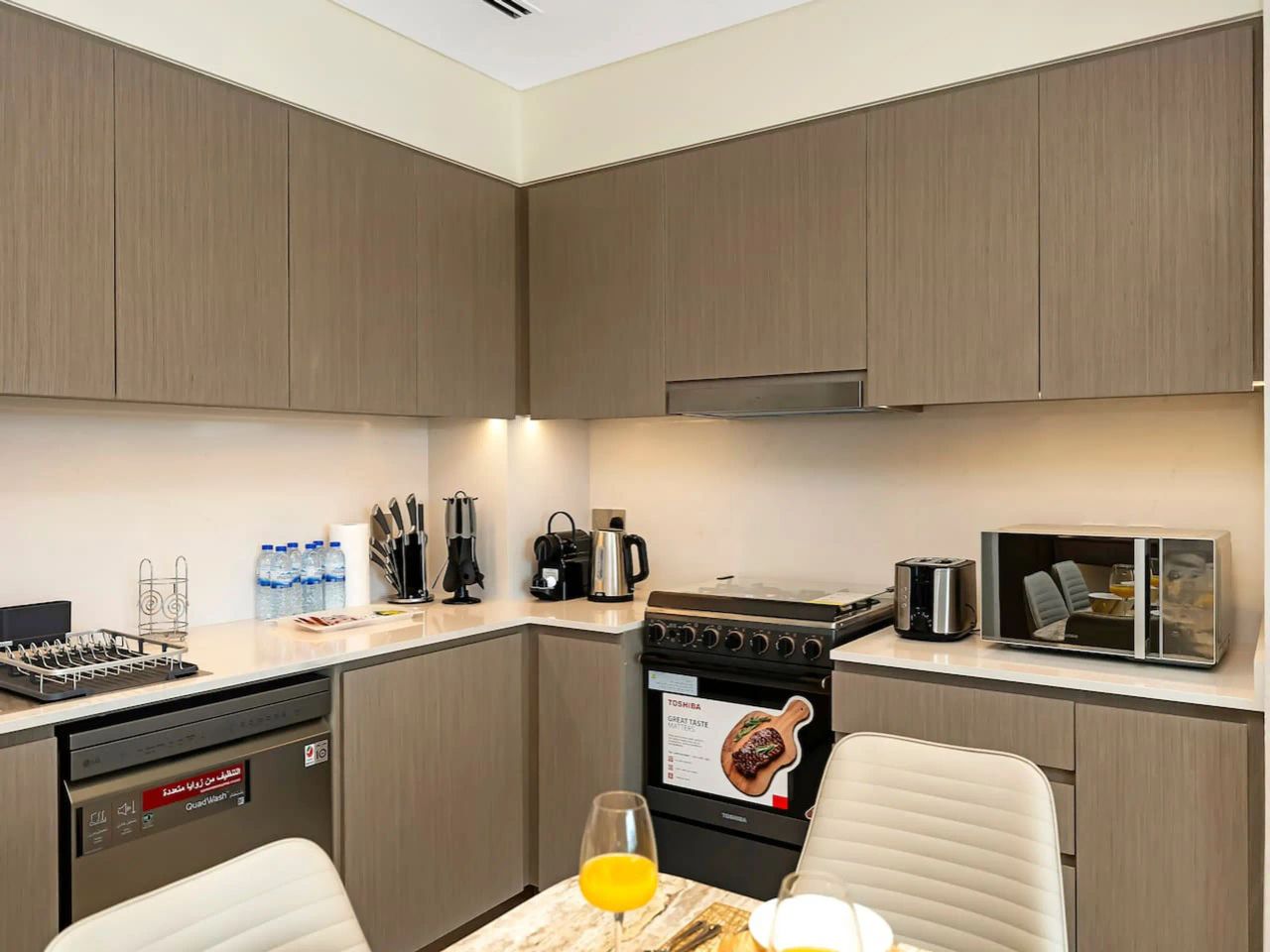 شقة جوهرة داون تاون دبي | إطلالة بانورامية على برج خليفة والنافورة - صورة 4