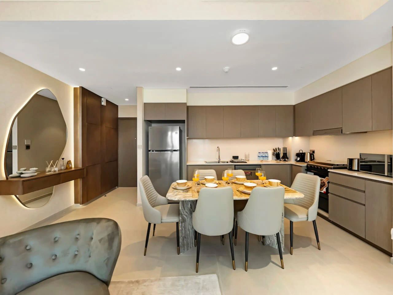 شقة جوهرة داون تاون دبي | إطلالة بانورامية على برج خليفة والنافورة - صورة 7