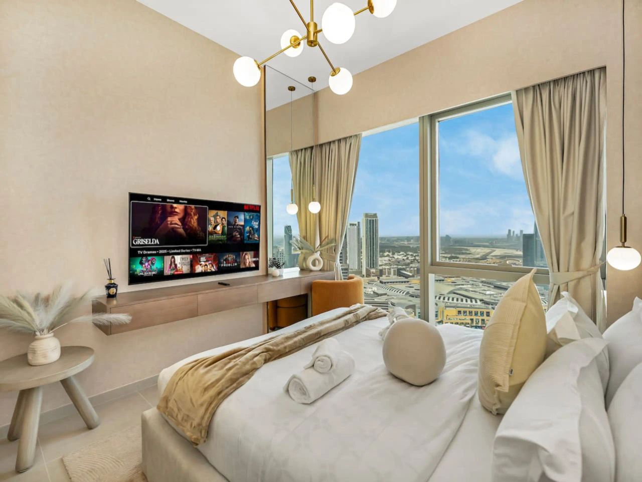 شقة جوهرة داون تاون دبي | إطلالة بانورامية على برج خليفة والنافورة - صورة 8