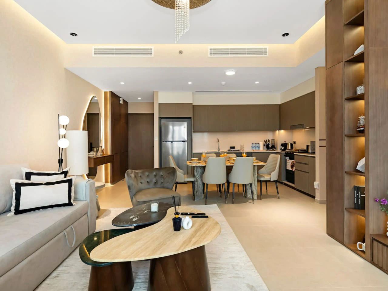 شقة جوهرة داون تاون دبي | إطلالة بانورامية على برج خليفة والنافورة - صورة 9