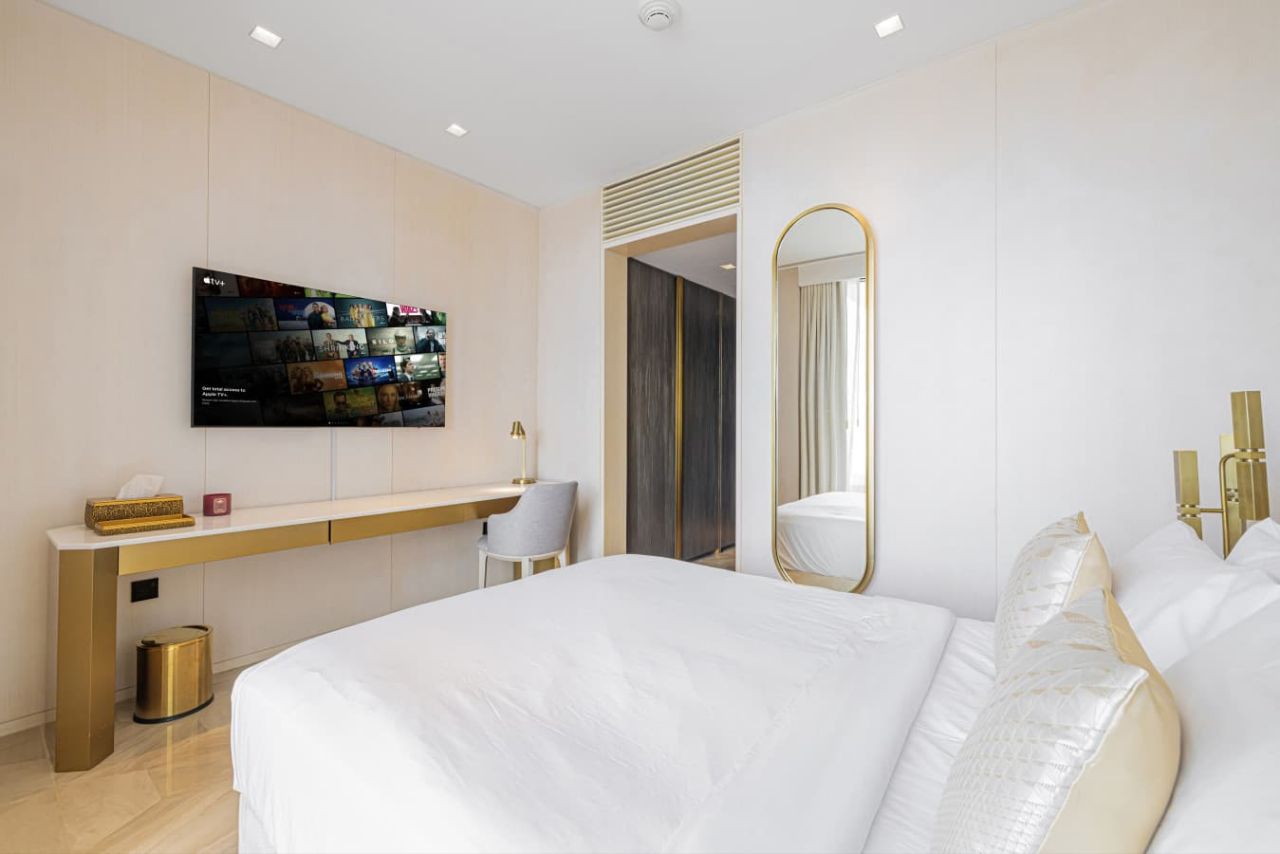 بنتهاوس ملكي مع مسبح خاص | إطلالة بحرية وعين دبي - صورة 6