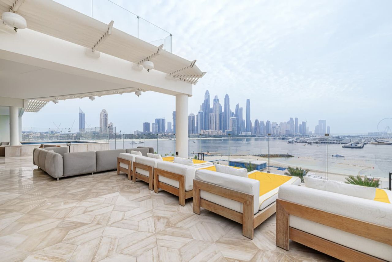 بنتهاوس ملكي مع مسبح خاص | إطلالة بحرية وعين دبي - صورة 9