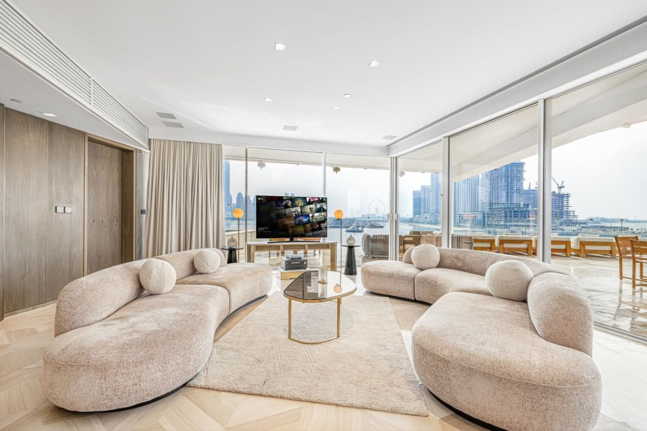 بنتهاوس ملكي مع مسبح خاص | إطلالة بحرية وعين دبي - صورة 10