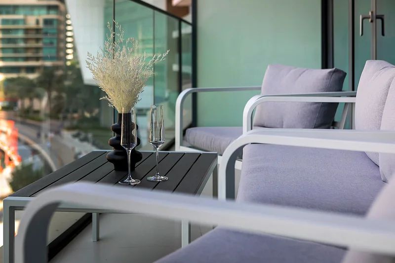 Spacious 1BR | Fully Furnished | Ain Dubai & Marina Views - صورة 14