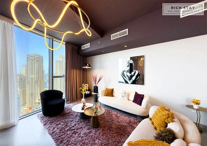 High-Floor | Marina & Sea Views - صورة 11