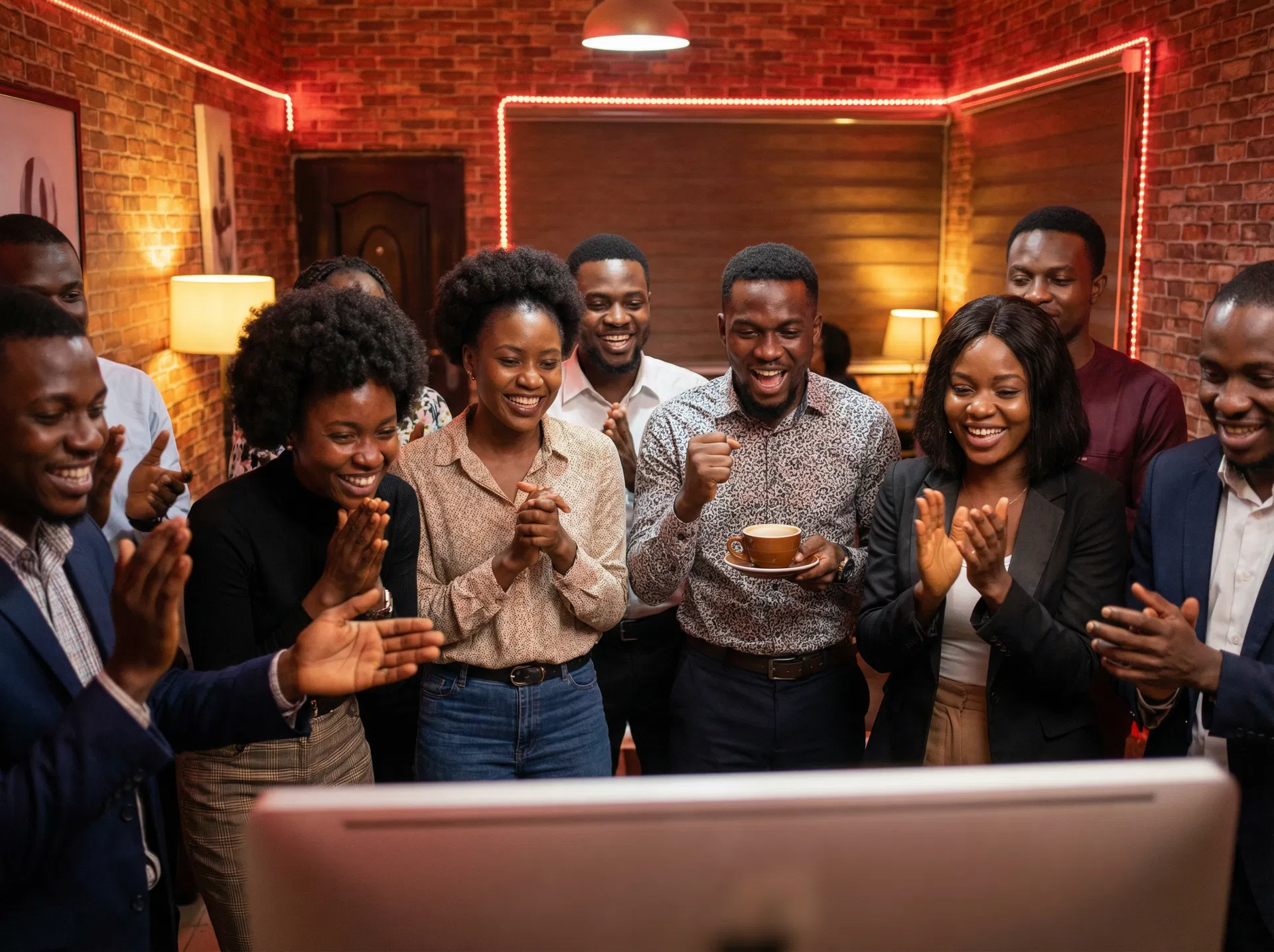 Excited crowd at Date My Mate event