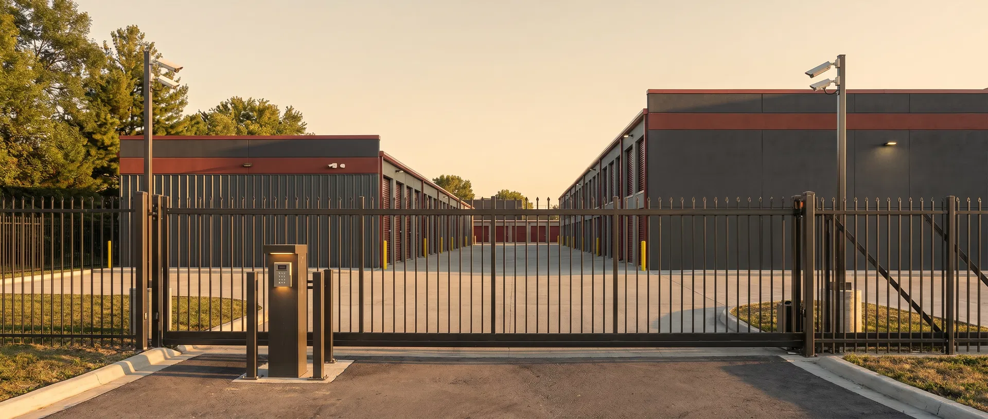 Legacy Self Storage secure entrance gate