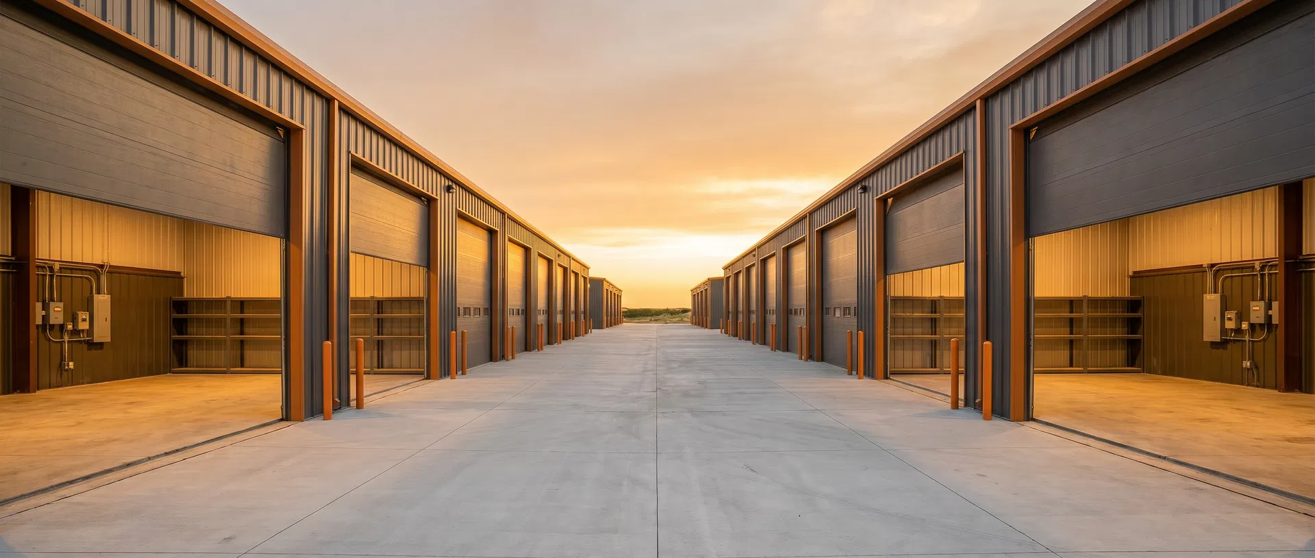 Legacy Self Storage drive lanes and features