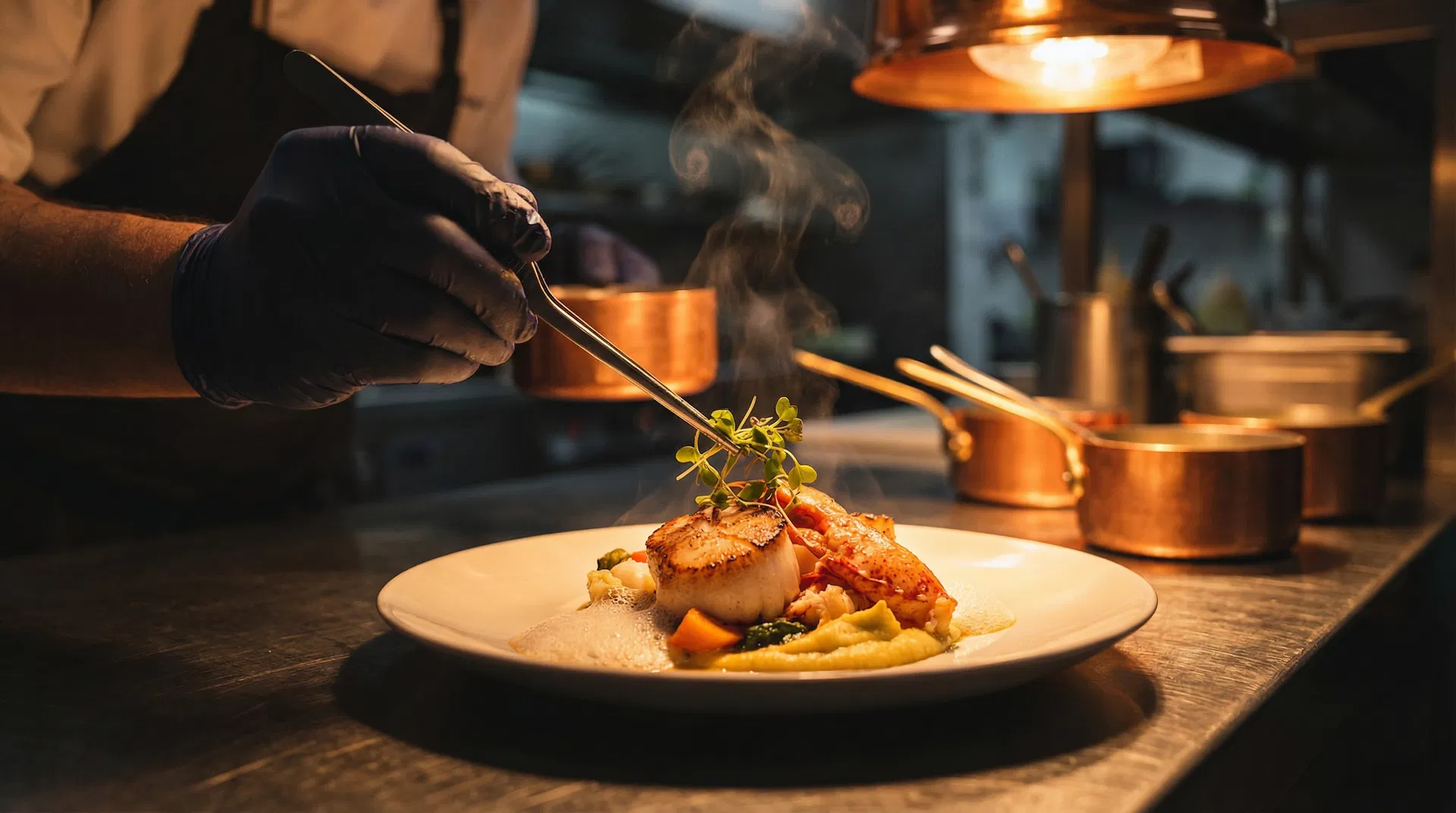 Profissional na cozinha