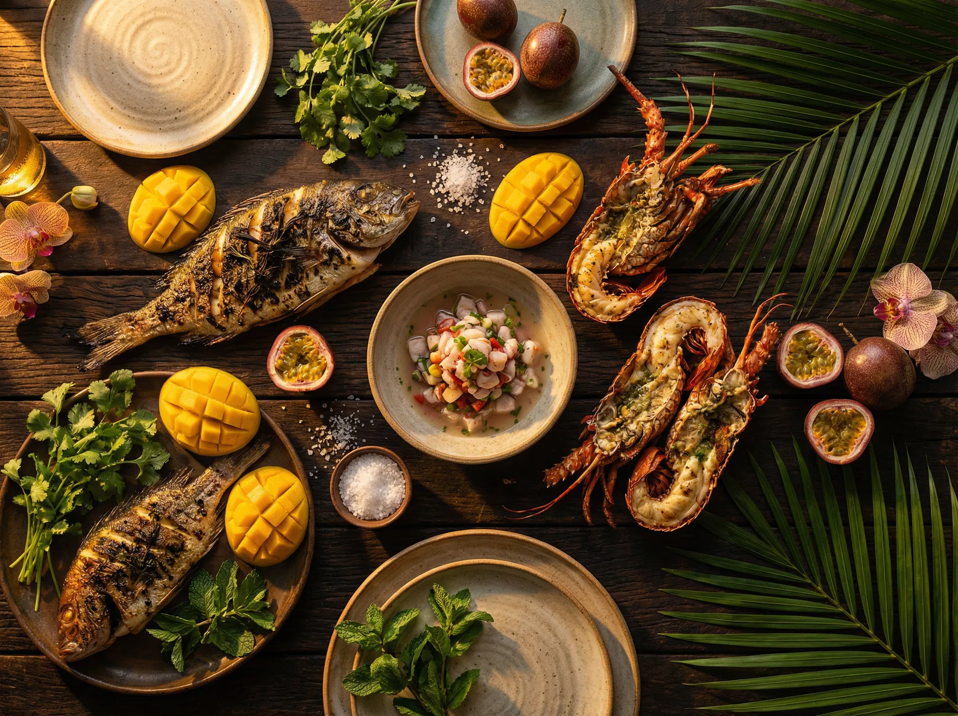 Frutos do mar e culinária contemporânea