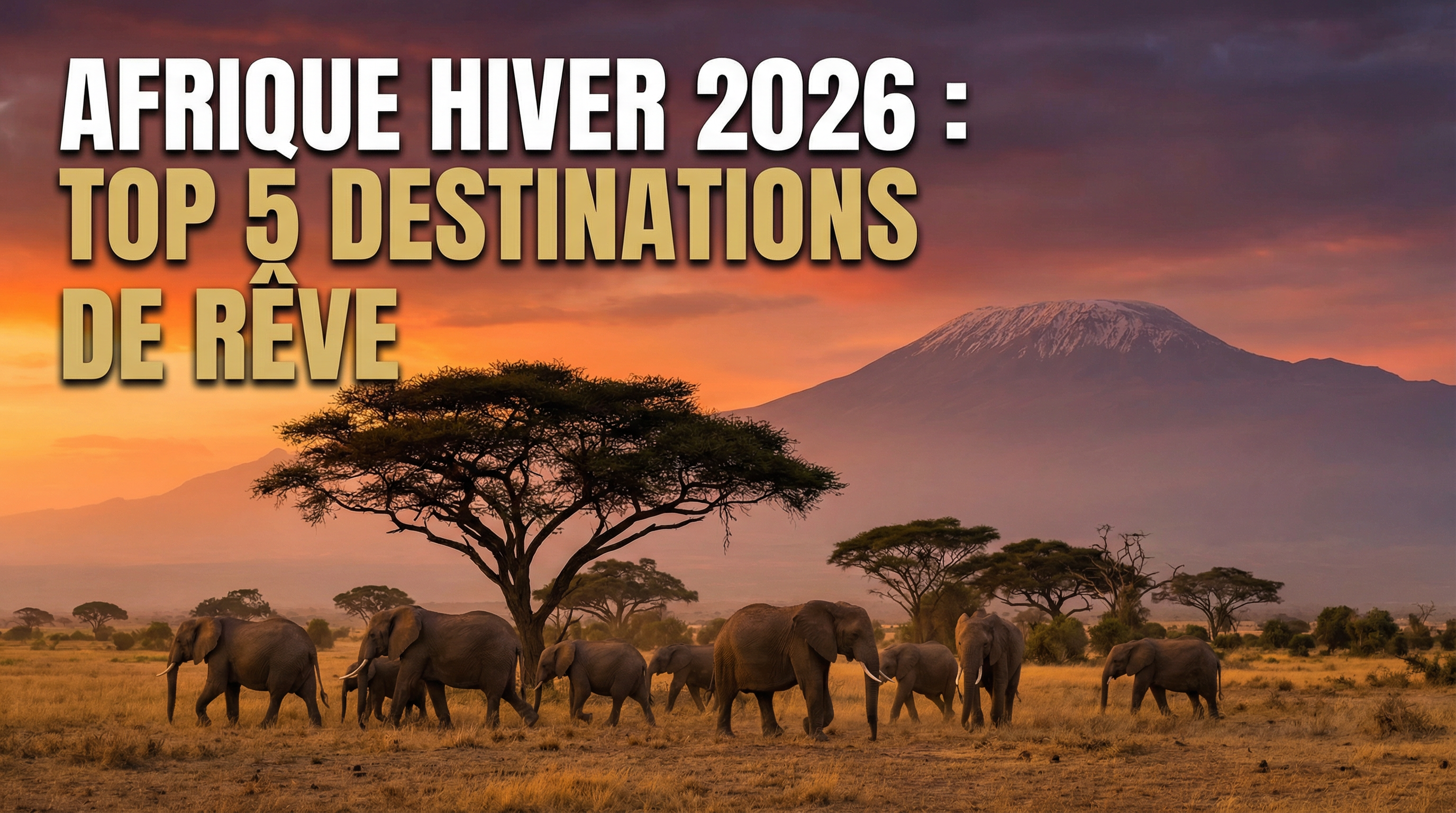 Les meilleures destinations en Afrique pour un voyage en hiver 2026