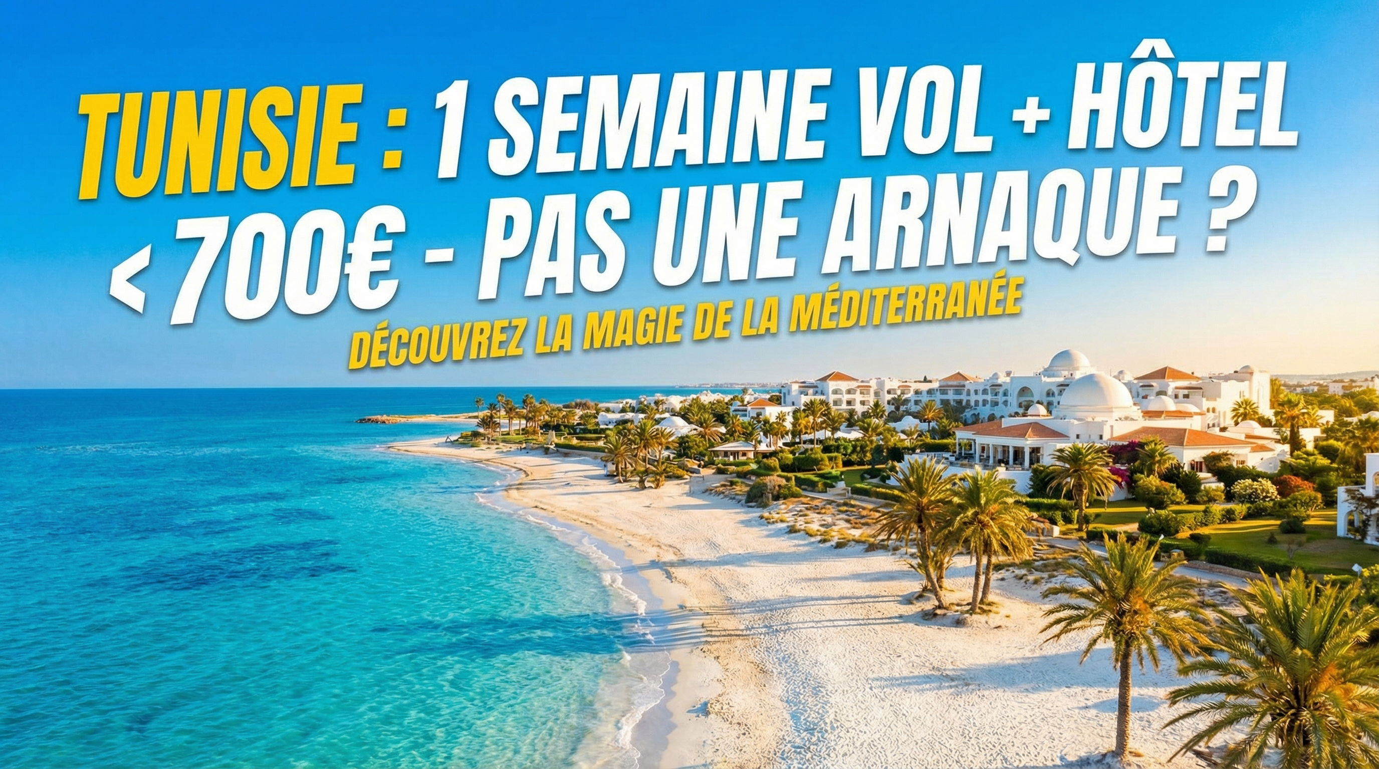 La Tunisie : Comment y partir pour toute une semaine en pension complète avec vol inclus à moins de 700€