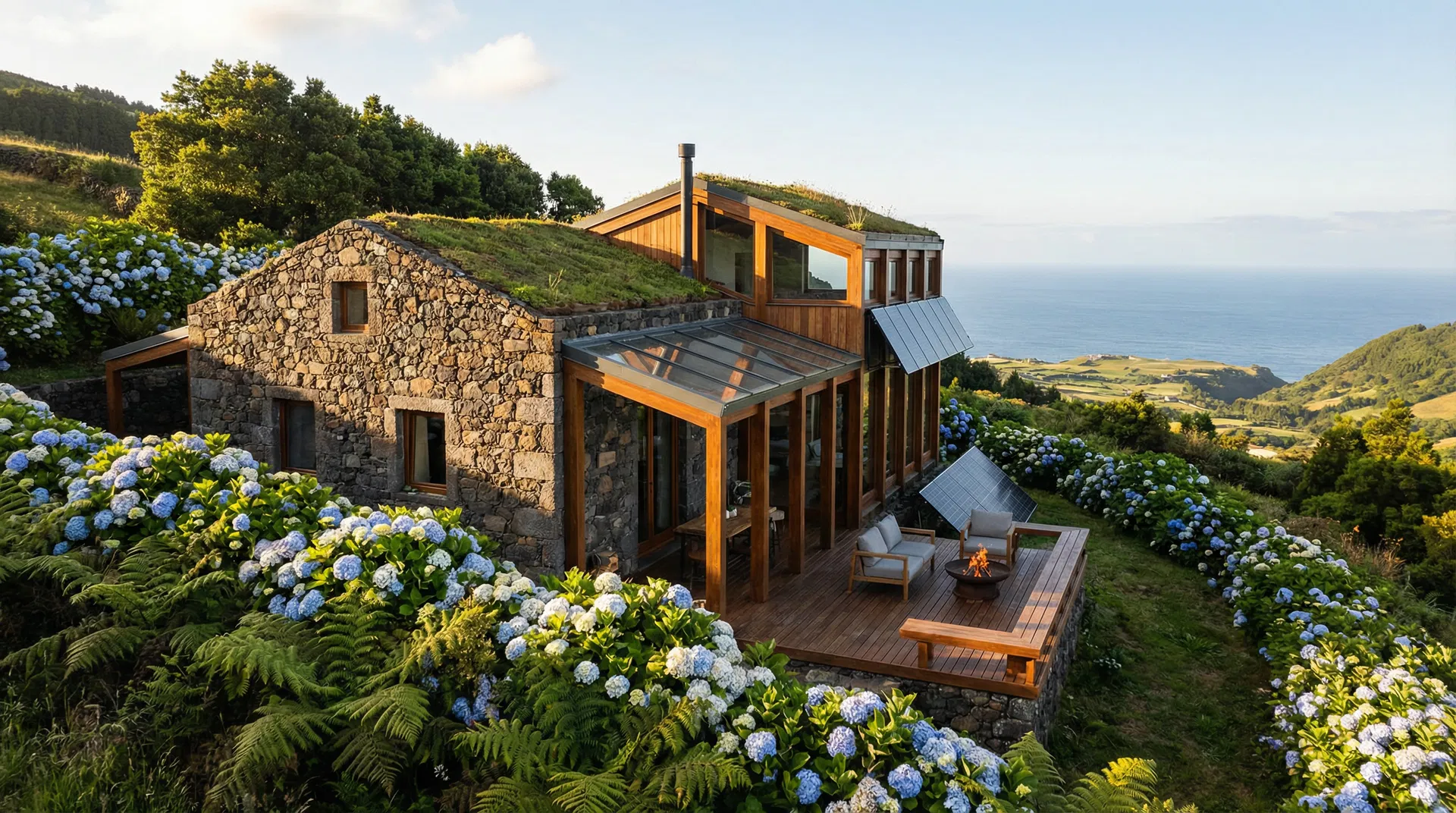 Duurzame eco-lodge op de Azoren