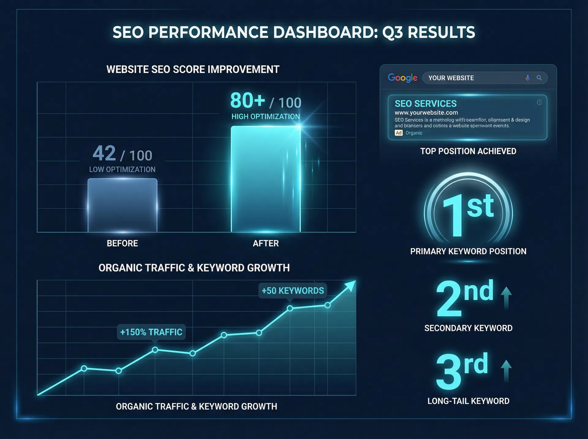 SEO改善の効果イメージ