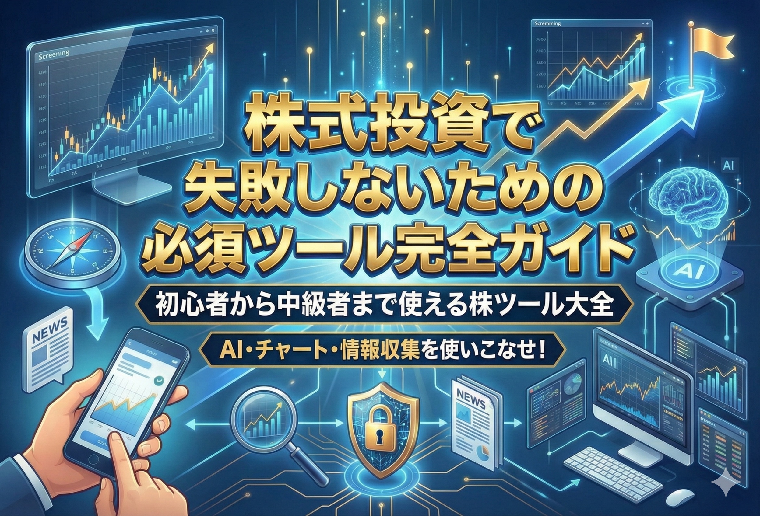 株式投資で失敗しないための必須ツール完全ガイド|初心者から中級者まで使える株ツール大全