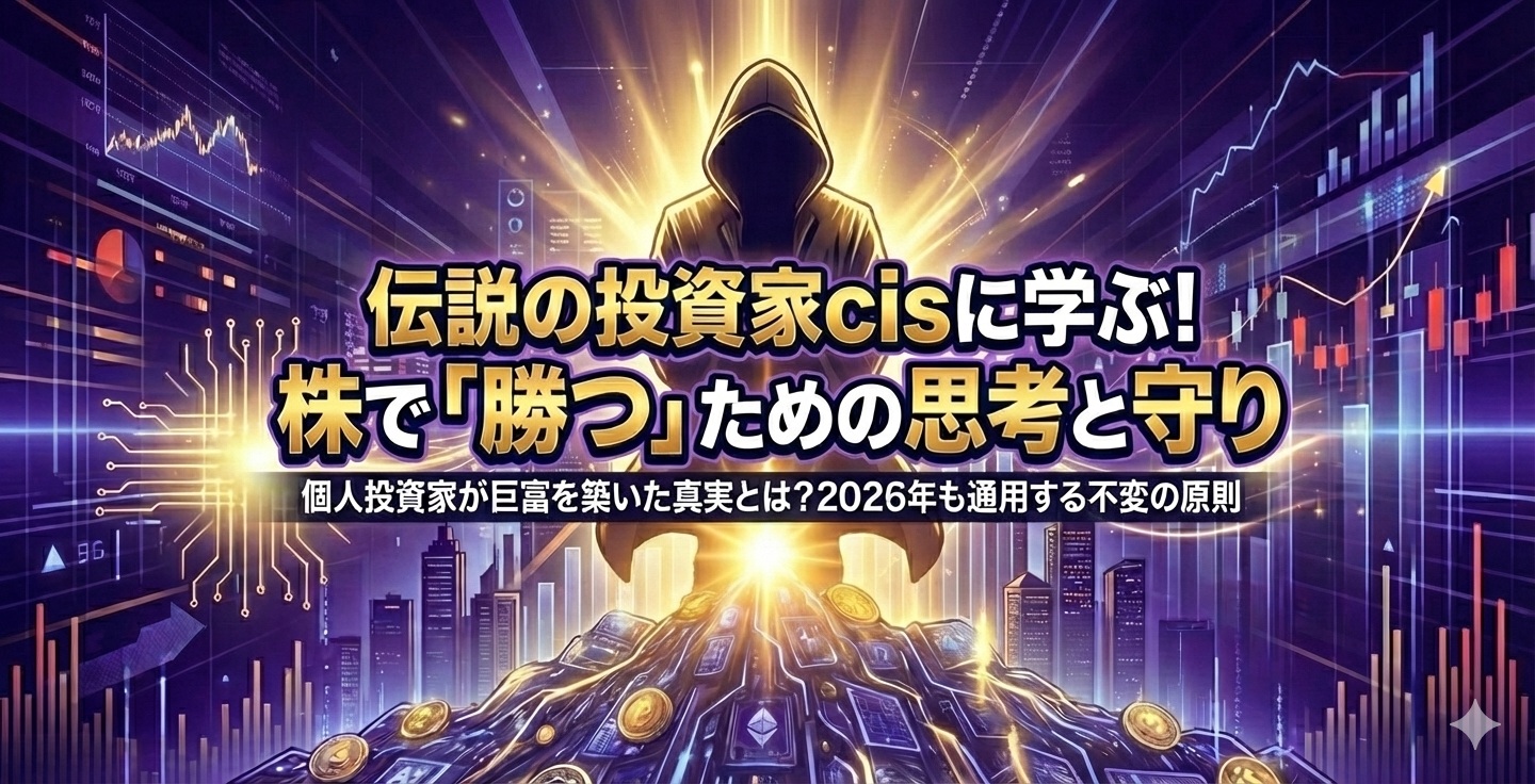 【株の神話を現実にした男】cisに学ぶ株投資の本質|なぜcisは勝ち続けられたのか