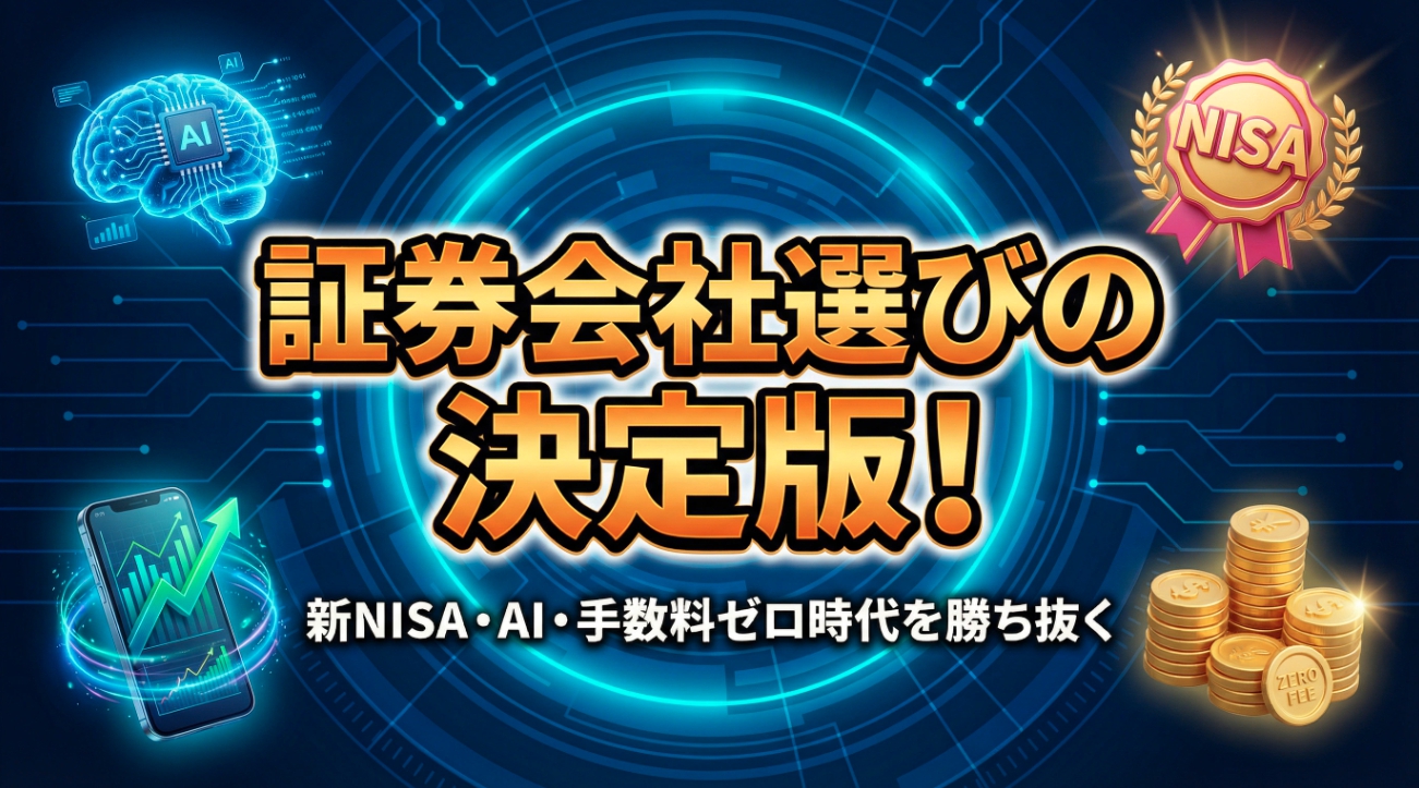 証券会社の選び方と失敗しない口座開設決定版