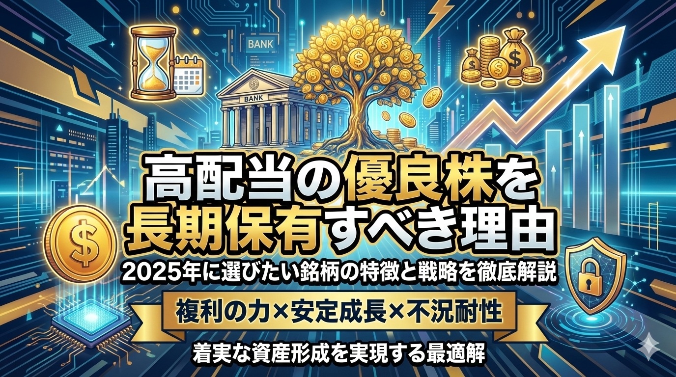 高配当の優良株を長期保有すべき理由とは|2025年に選びたい銘柄の特徴と戦略を徹底解説