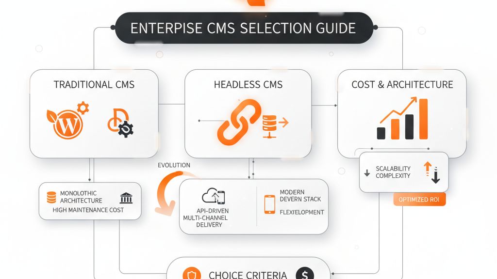 深入解析企業級網站內容管理系統 (CMS) 選擇:從 WordPress、Drupal 到 Headless CMS 的架構與維護成本評估