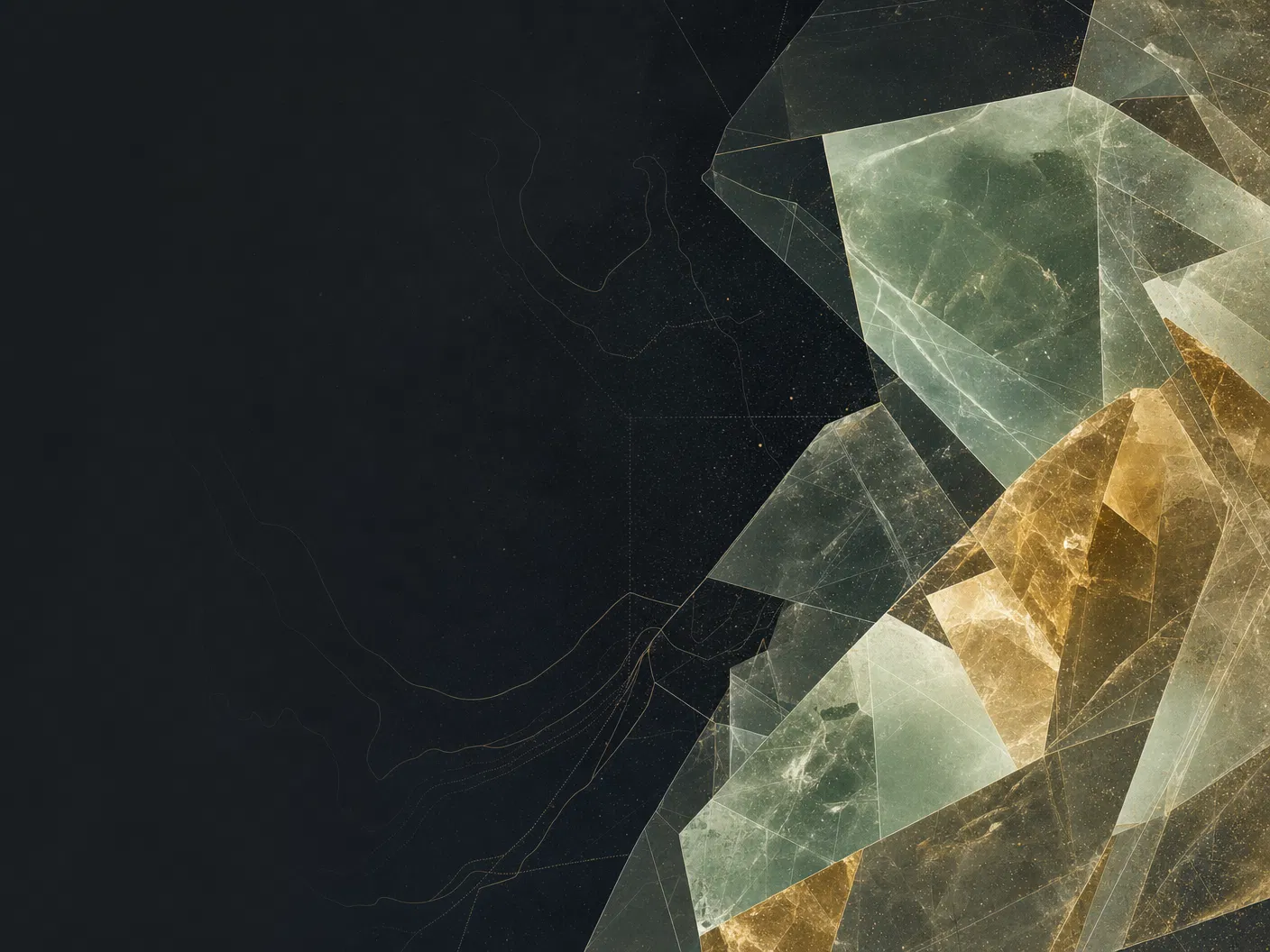 Composição abstrata de cristais de lítio