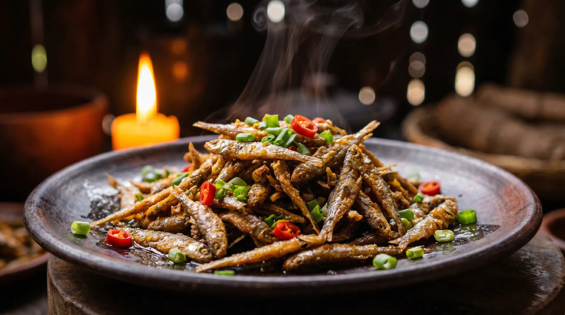 Omena served hot with garnish