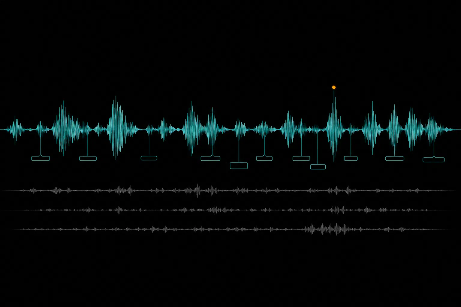 Voice waveform capture