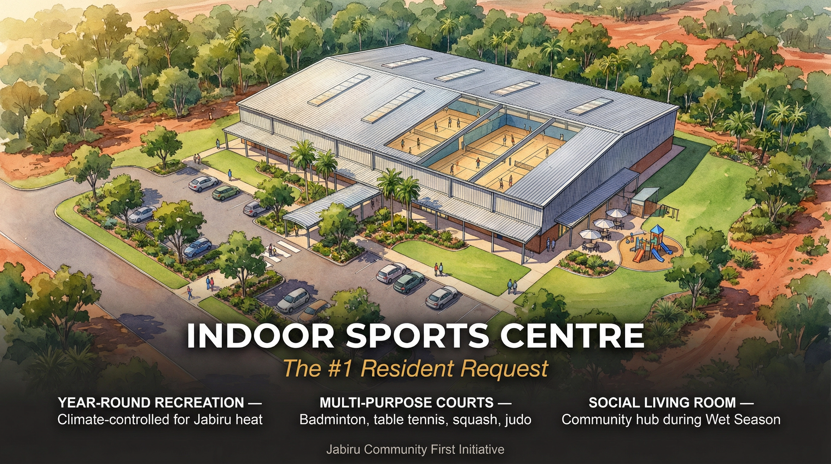 Slide 12 — Indoor Sports Centre