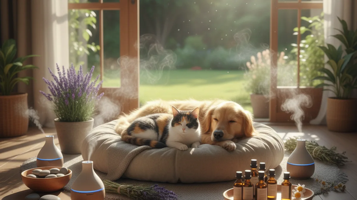 Maximizando os Benefícios com um Ambiente Holístico — Aromaterapia para Pets: Crie um Ambiente Relaxante e Seguro em Casa