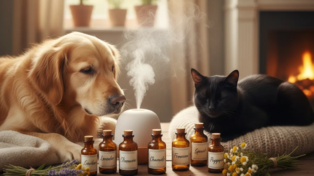 Óleos Essenciais Seguros e Benéficos para Cães e Gatos — Aromaterapia para Pets: Ambiente Relaxante e Seguro em Casa