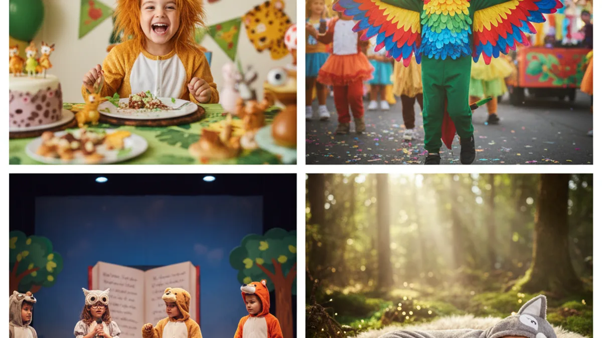 Além do Halloween: Ocasiões Perfeitas para Fantasias Infantis de Animais — Fantasias de Animais Infantis: Além do Halloween, Oportunidades Criativas