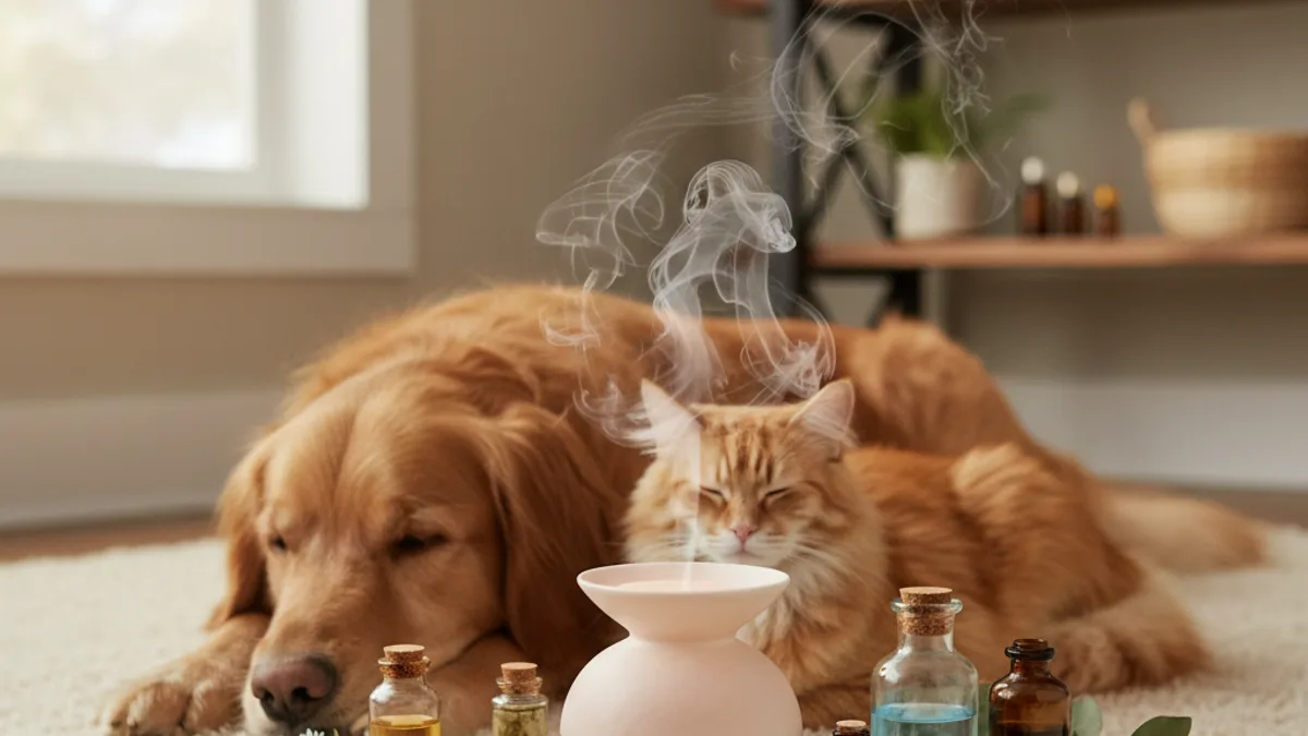 O Poder da Aromaterapia no Bem-Estar Animal — Aromaterapia para Cães: Aliviando o Medo de Fogos