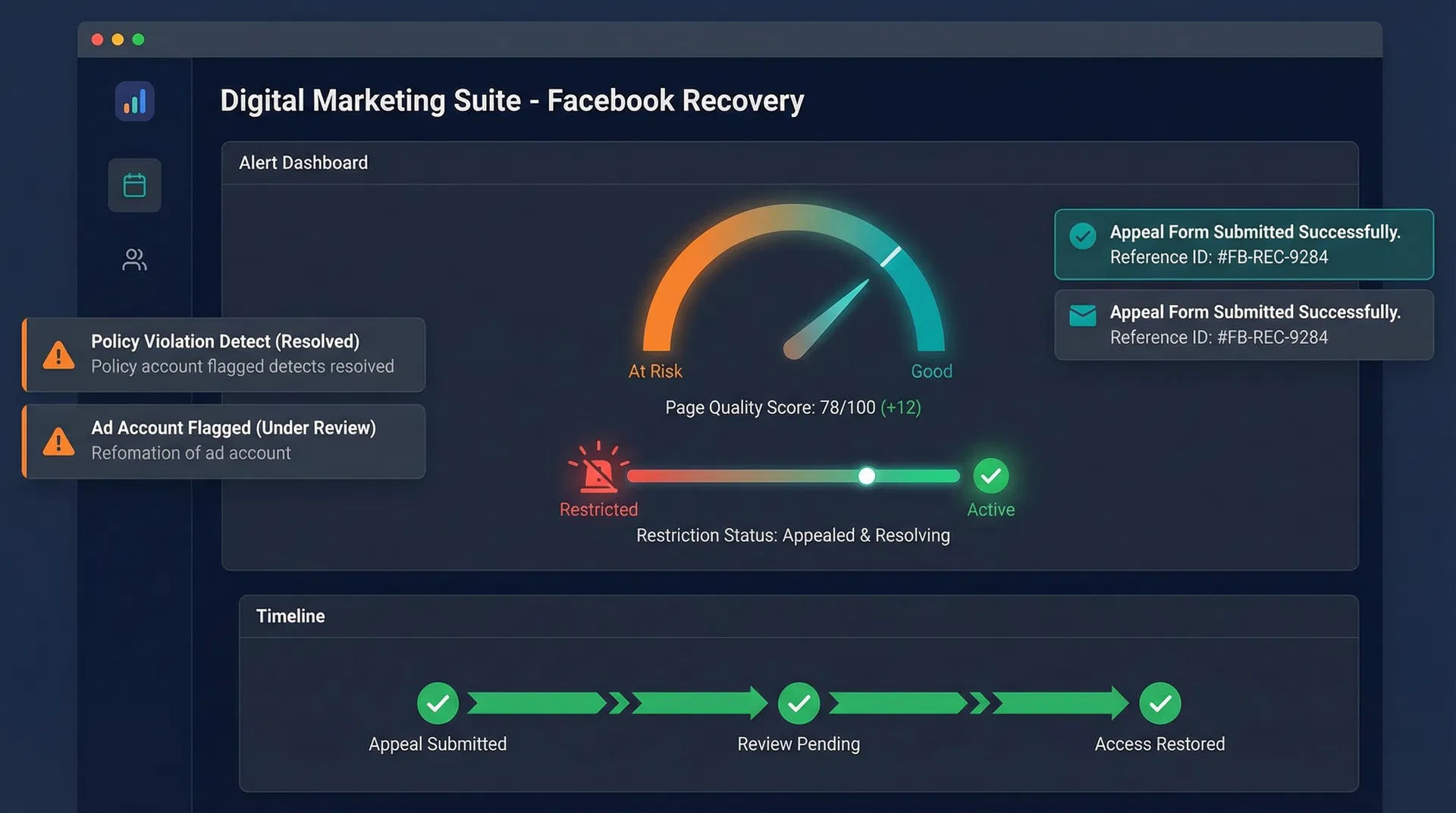แก้ปัญหาเพจถูกจำกัดการเข้าถึง