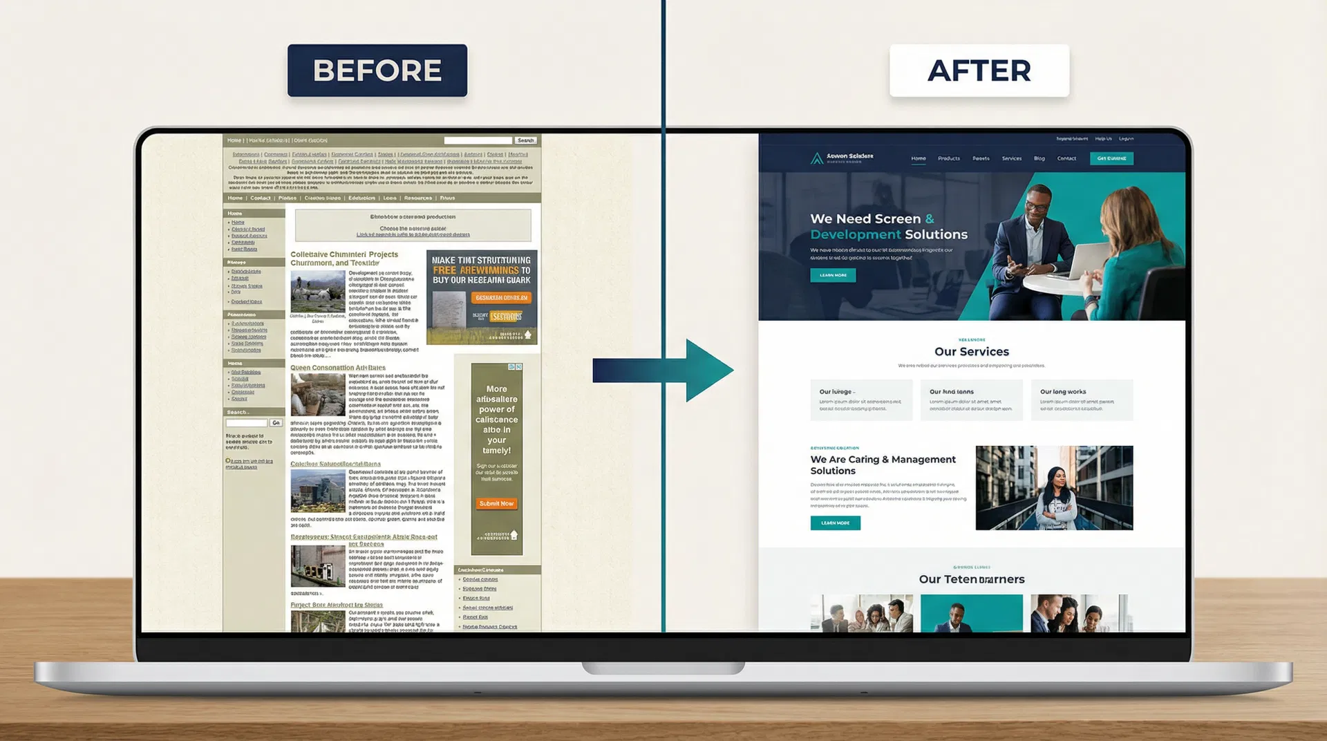 ปรับปรุงเว็บไซต์เดิมให้ทันสมัยและทำงานได้ดีขึ้น