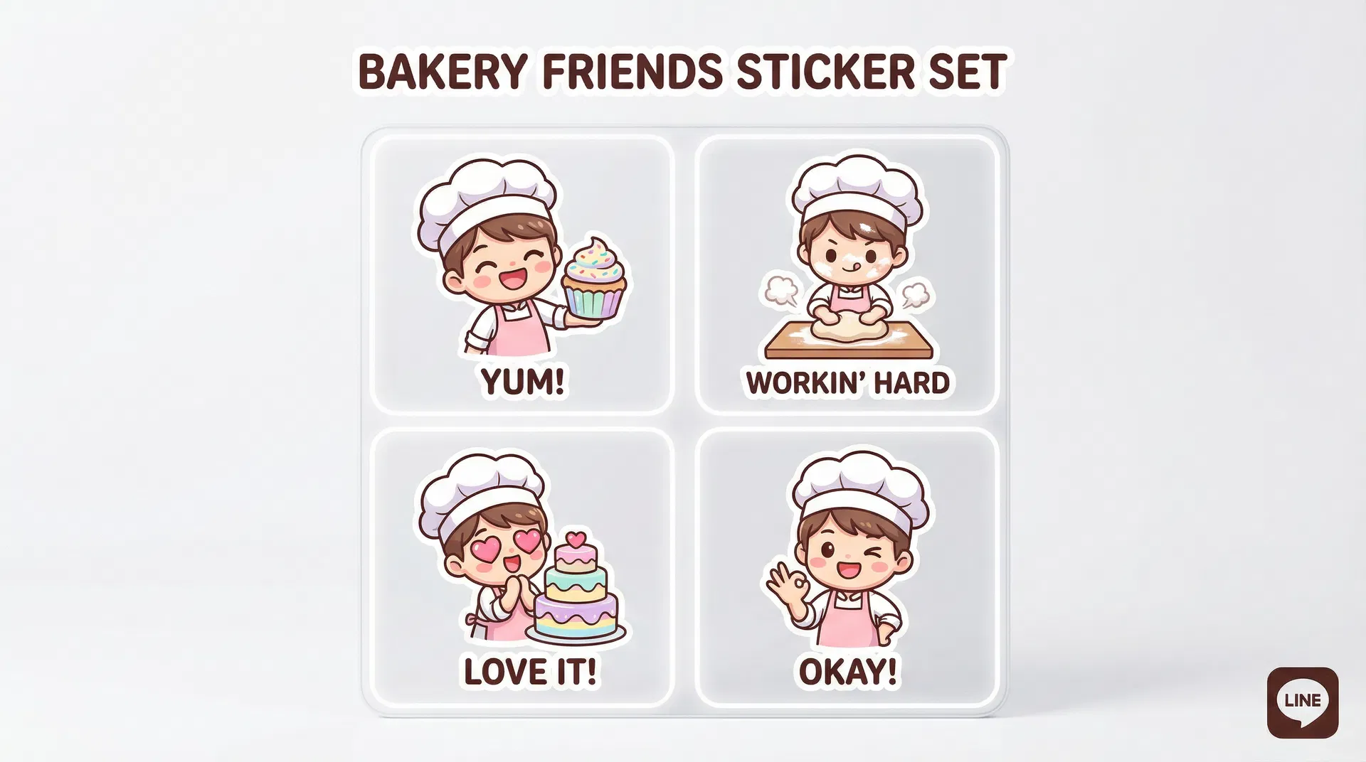 ออกแบบสติกเกอร์ LINE ตามคาแรคเตอร์ของลูกค้า