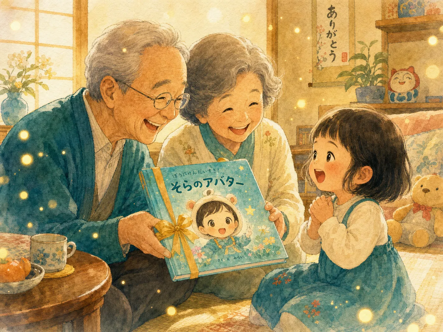 おじいちゃんおばあちゃんから孫への絵本ギフト