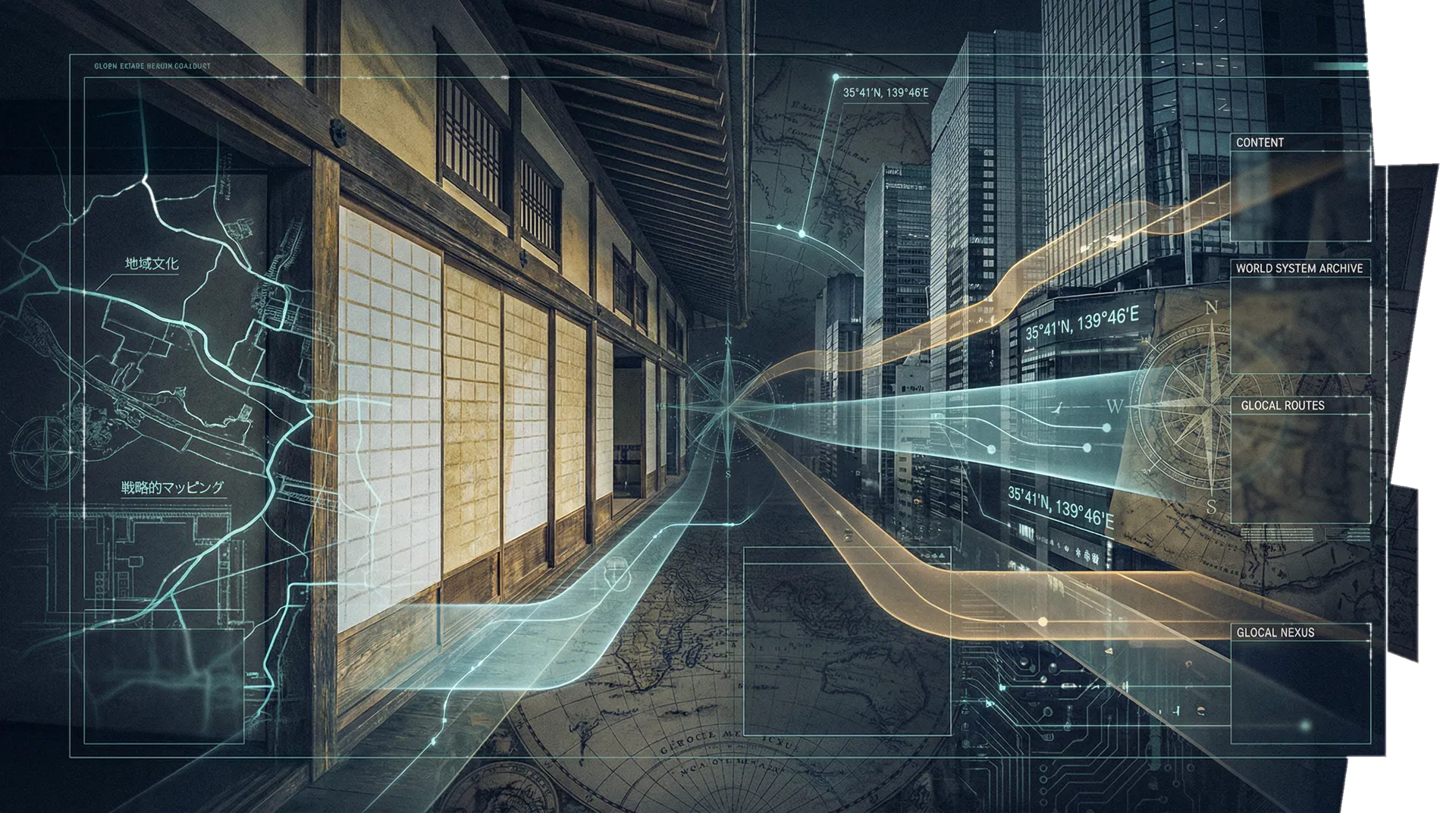 Glocal corridor visualization