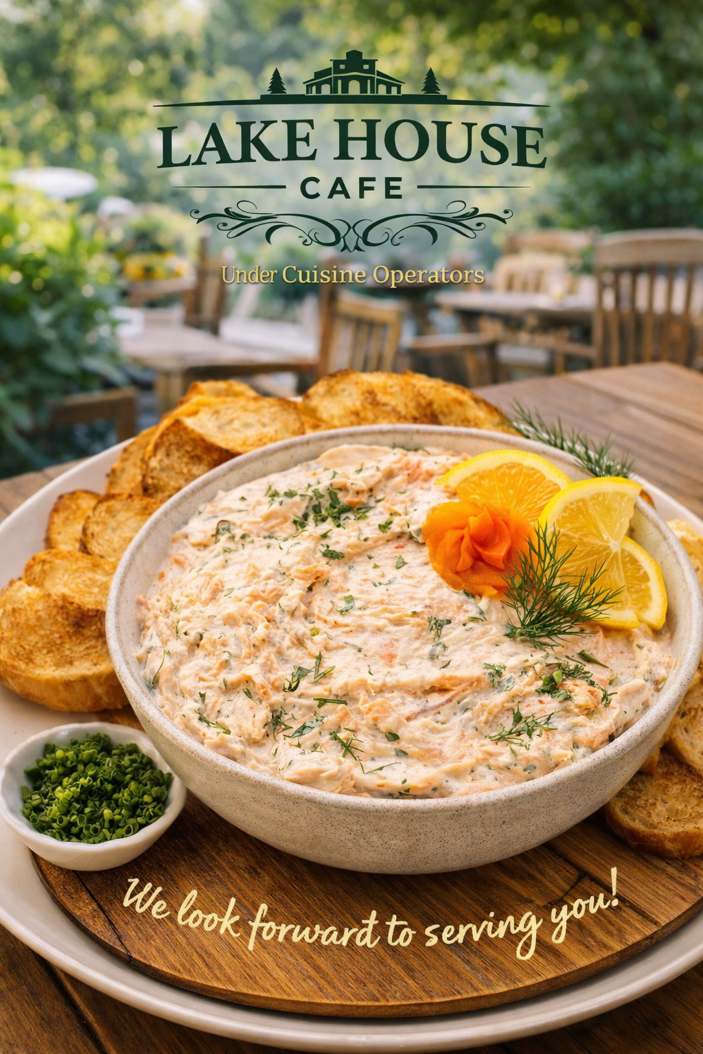 Smoked Salmon Dip Plate