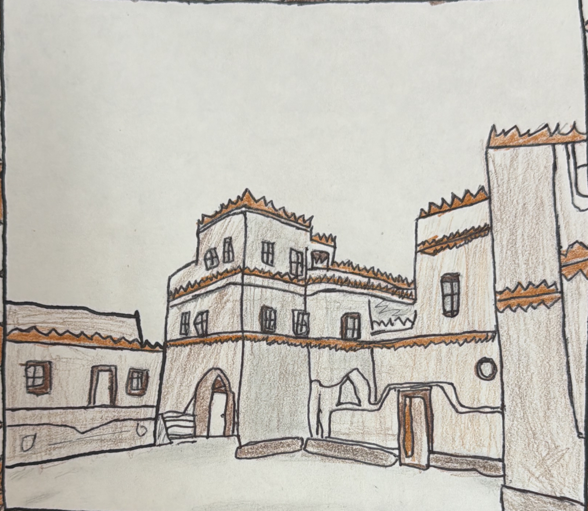 رسم بيوت تثليث القديمة 