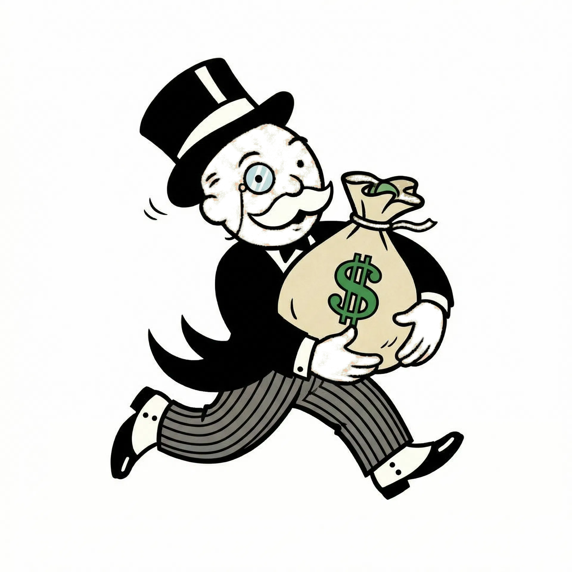 Monopoly Man running