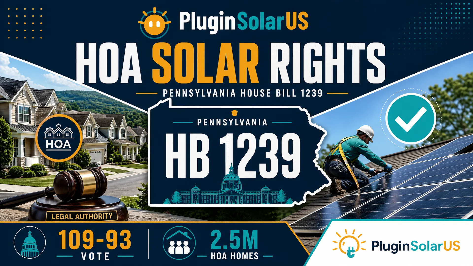Pennsylvania HOA Solar Rights Bill HB 1239 Infographic