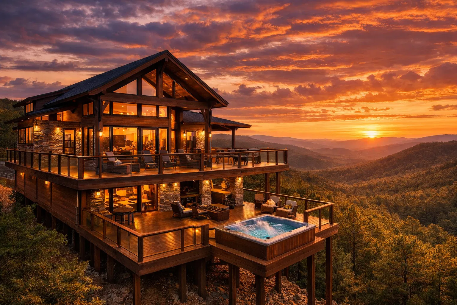 Stairway to Heaven - Luxury mountain cabin in Broken Bow