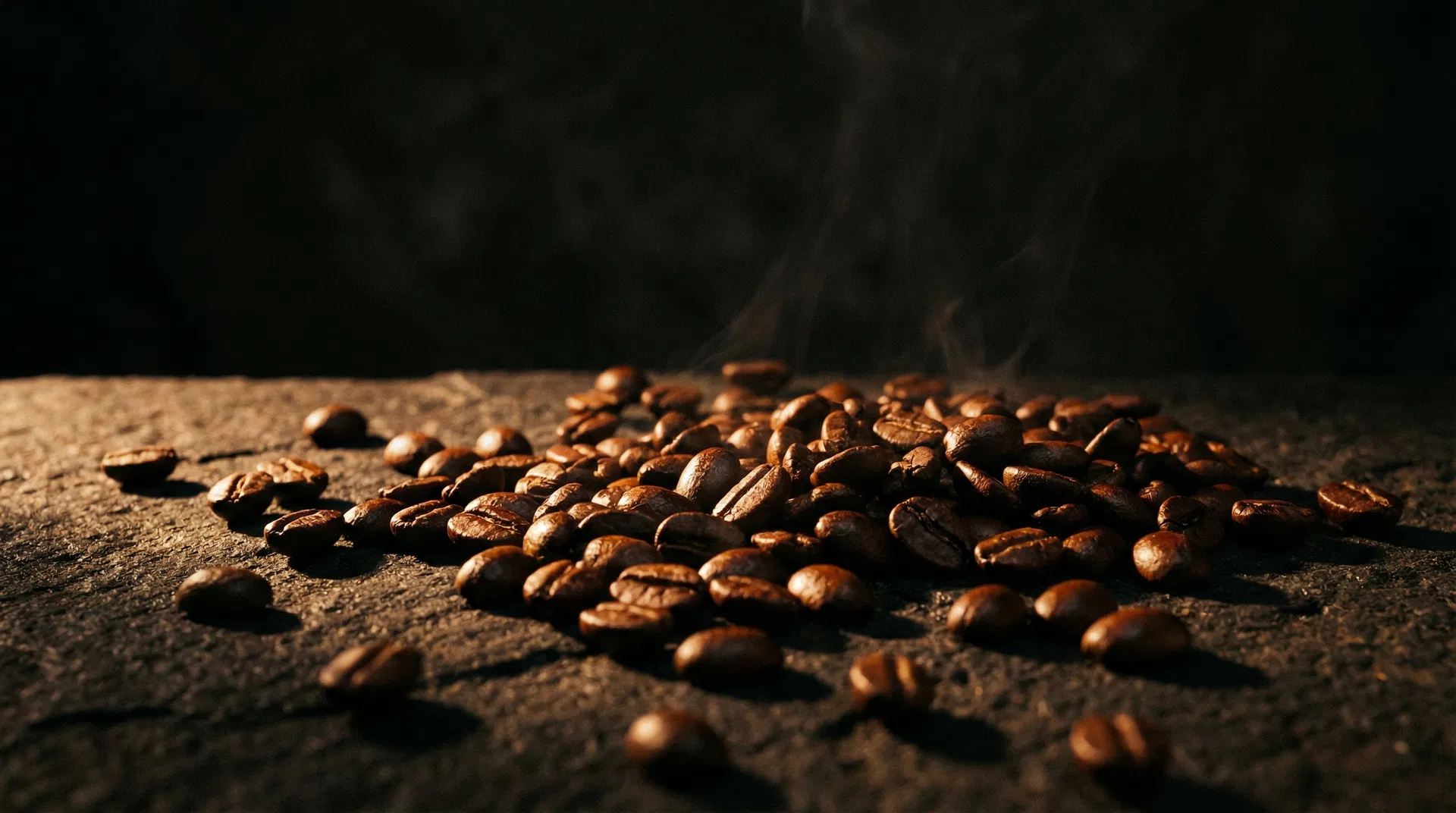 Roasted coffee beans