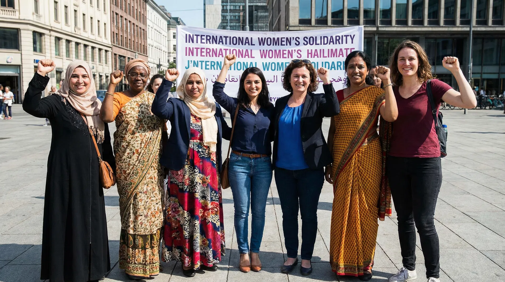 Women in community gathering