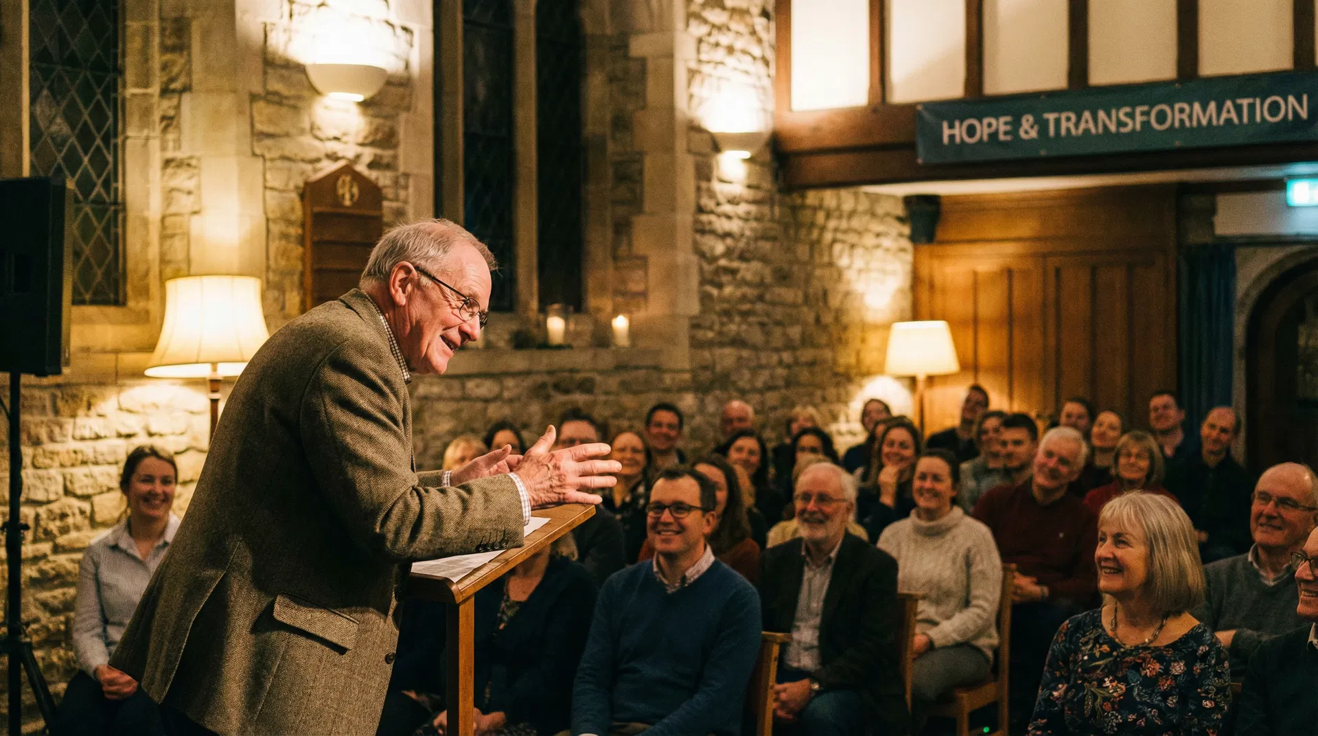 Rob Parsons speaking at Care for the Family spring tour