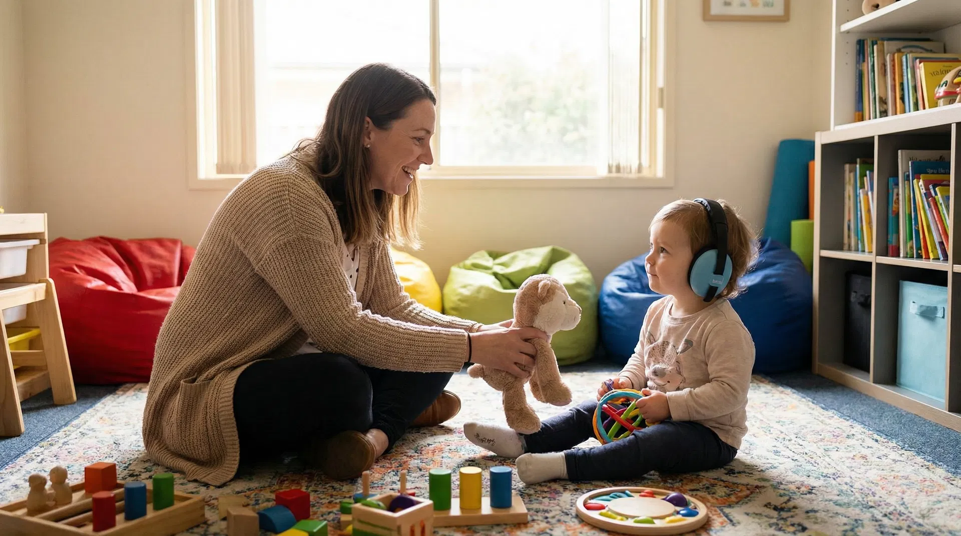 Naomi Fox working with children with additional needs