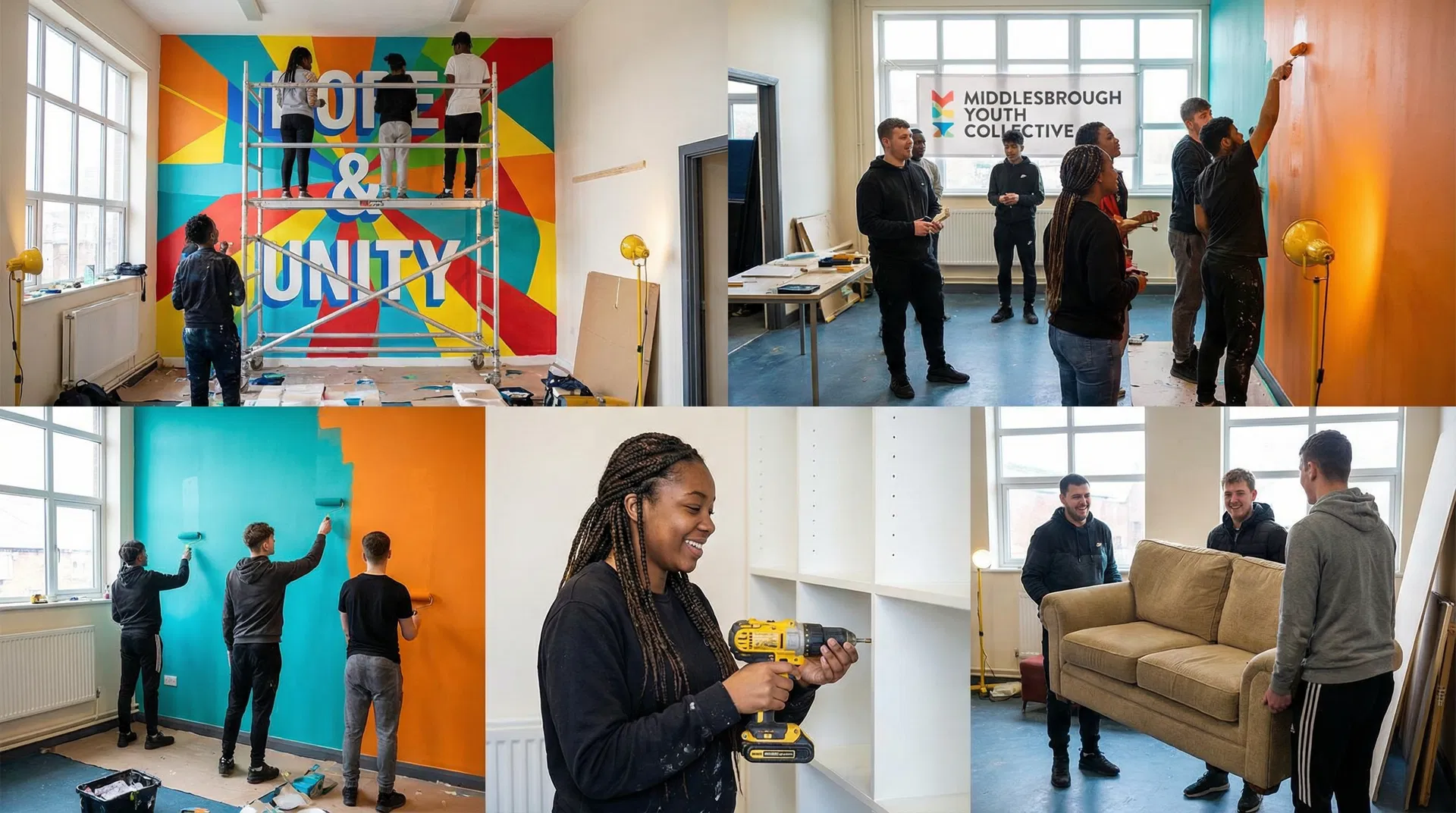 Young people transforming a community space in Middlesbrough