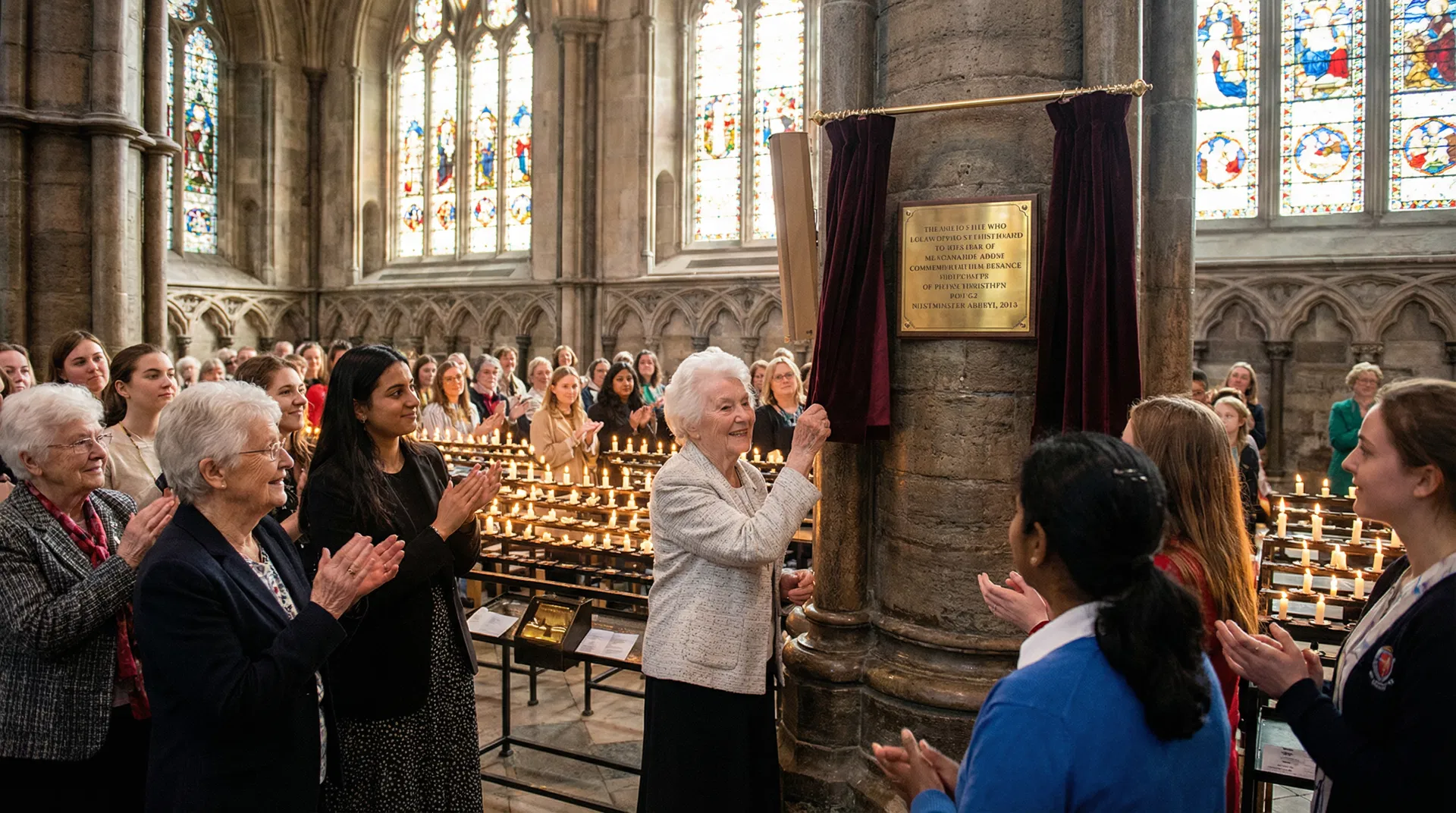 Women of different ages gathered inside Manchester Cathedral for the Mothers Union 150th anniversary service