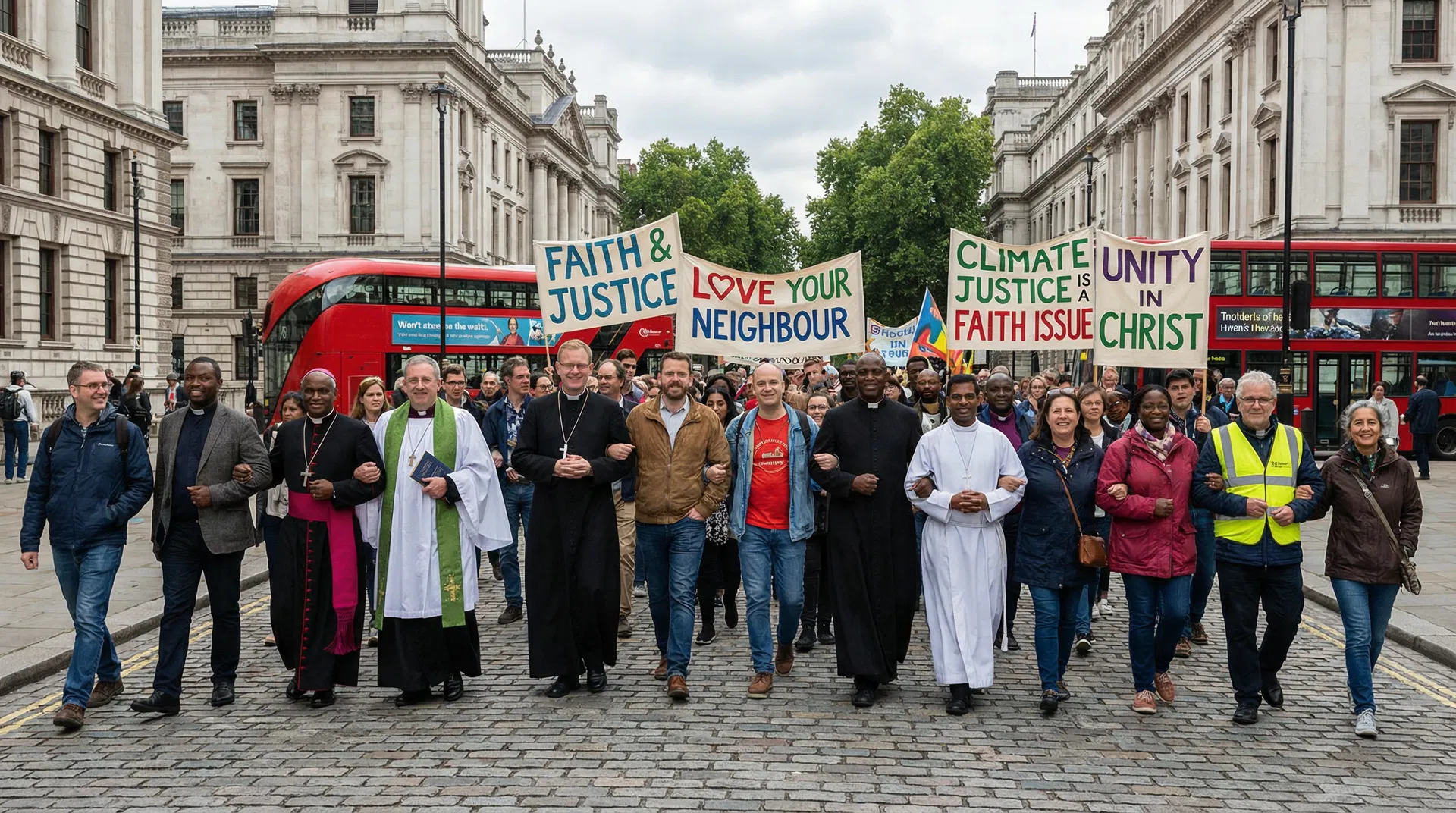 Christians marching through London for faith and justice