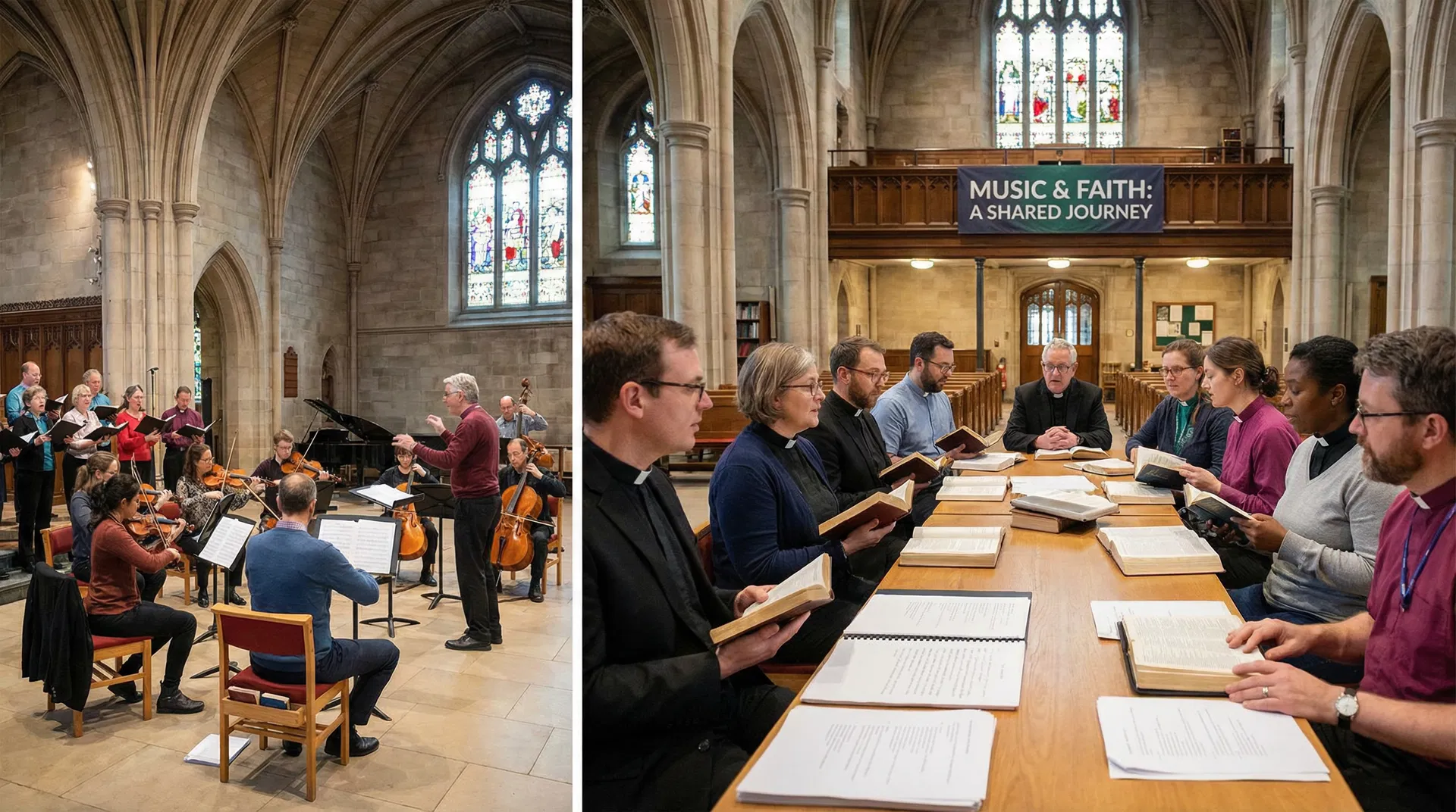 Musicians and theologians gathered in worship and study